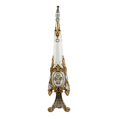 93cm White Gold Tree - Seasonal Decor