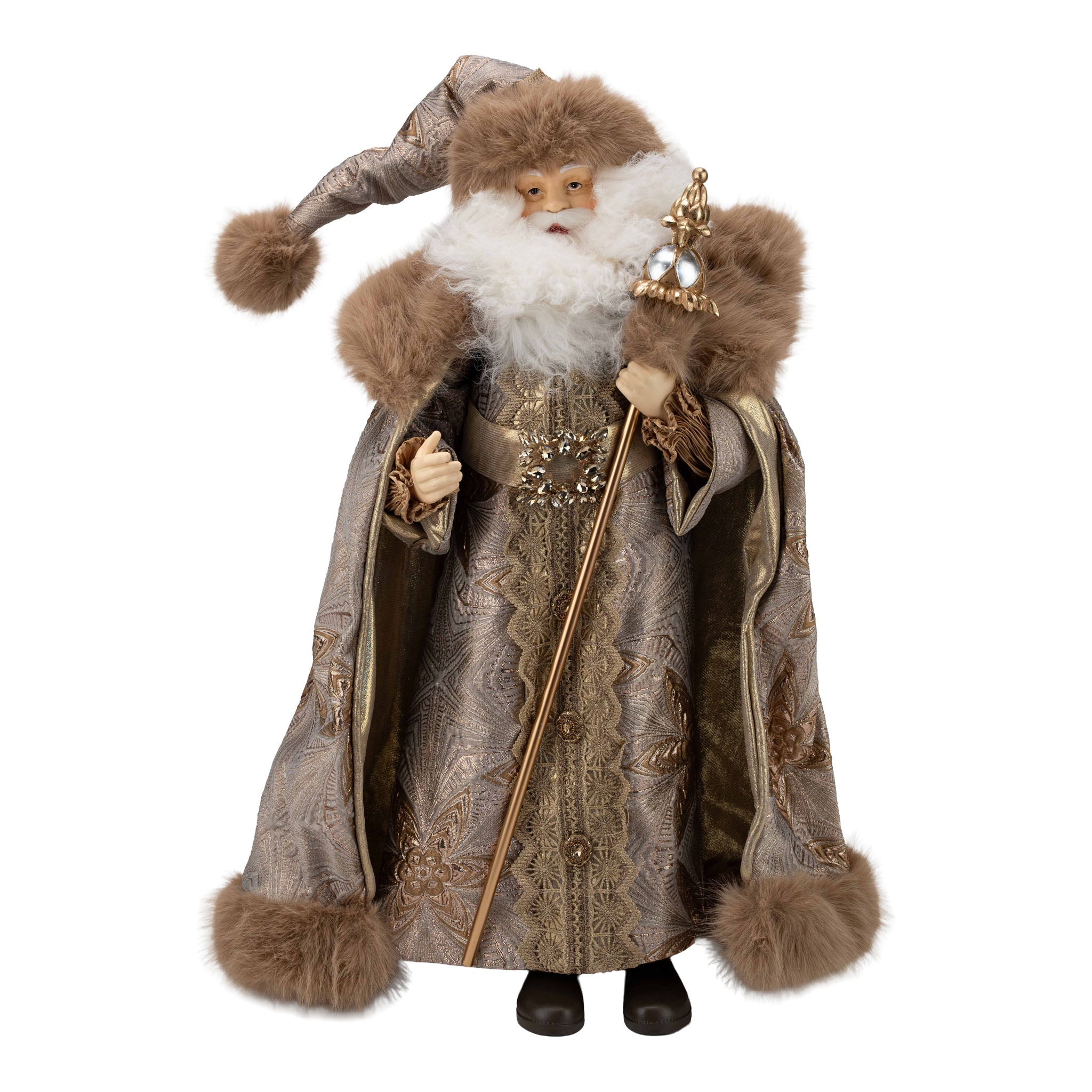 76cm Luxurious Santa Standing - Seasonal Decor