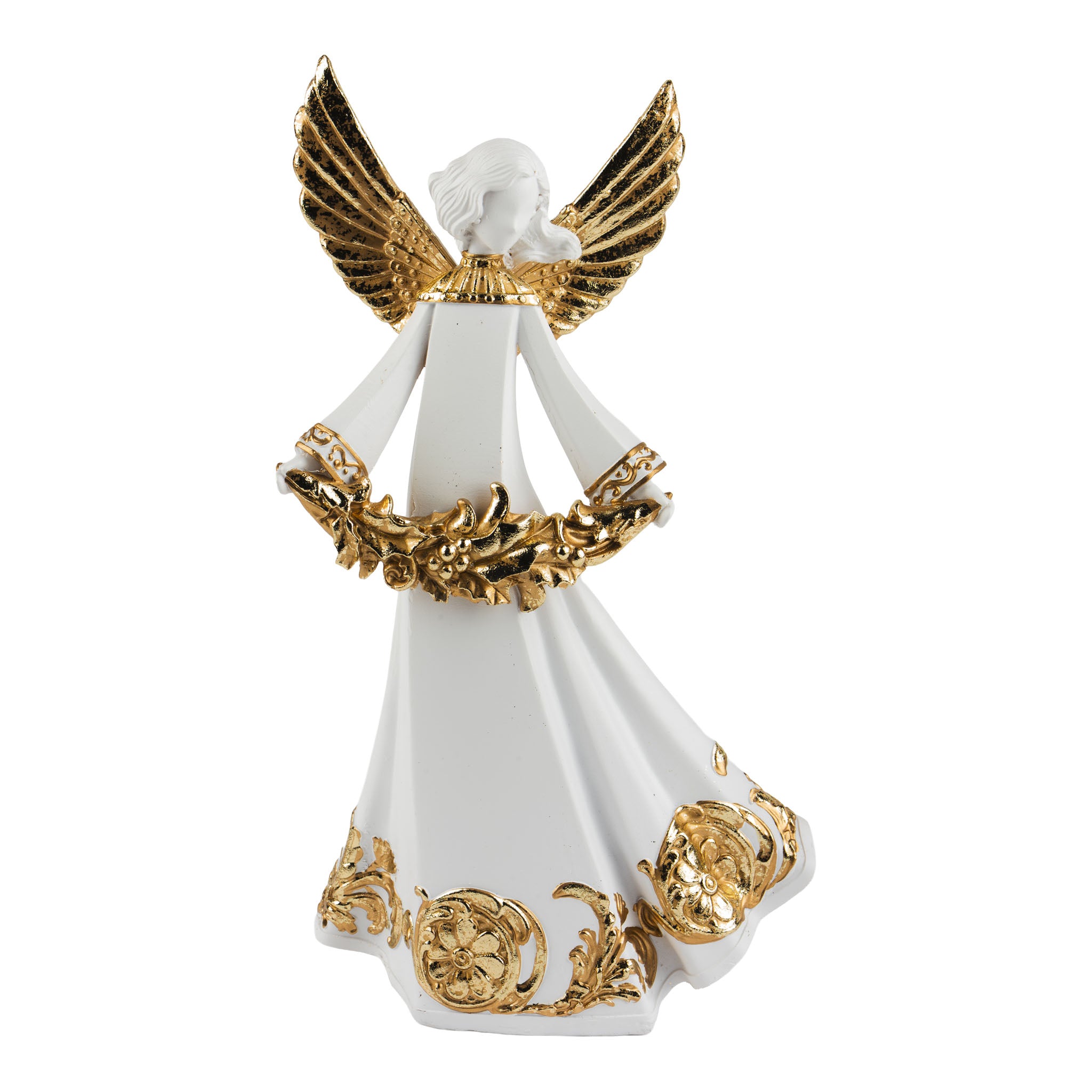 22cm Angel White Gold Garland - Seasonal Decor