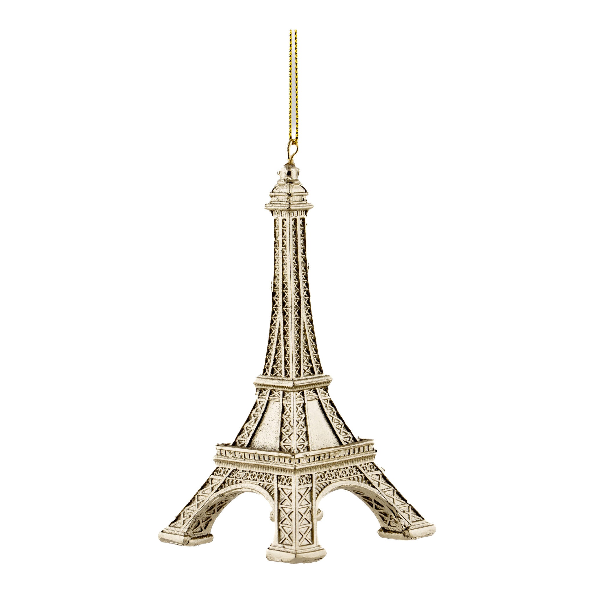 12cm Champagne Eiffel Tower Hanging - Seasonal Decor