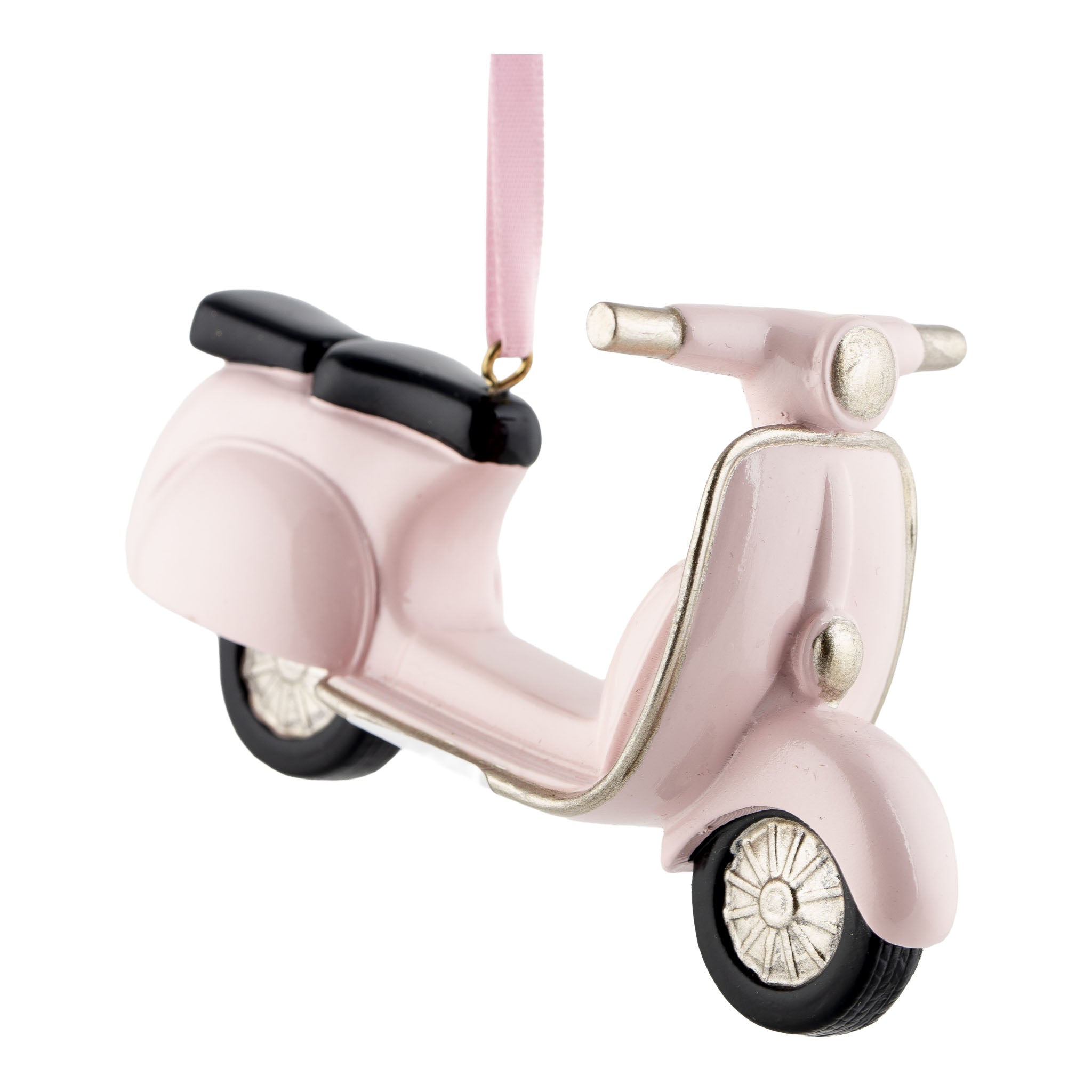 6cm Pink Vespa Ornament Hanging - Seasonal Decor