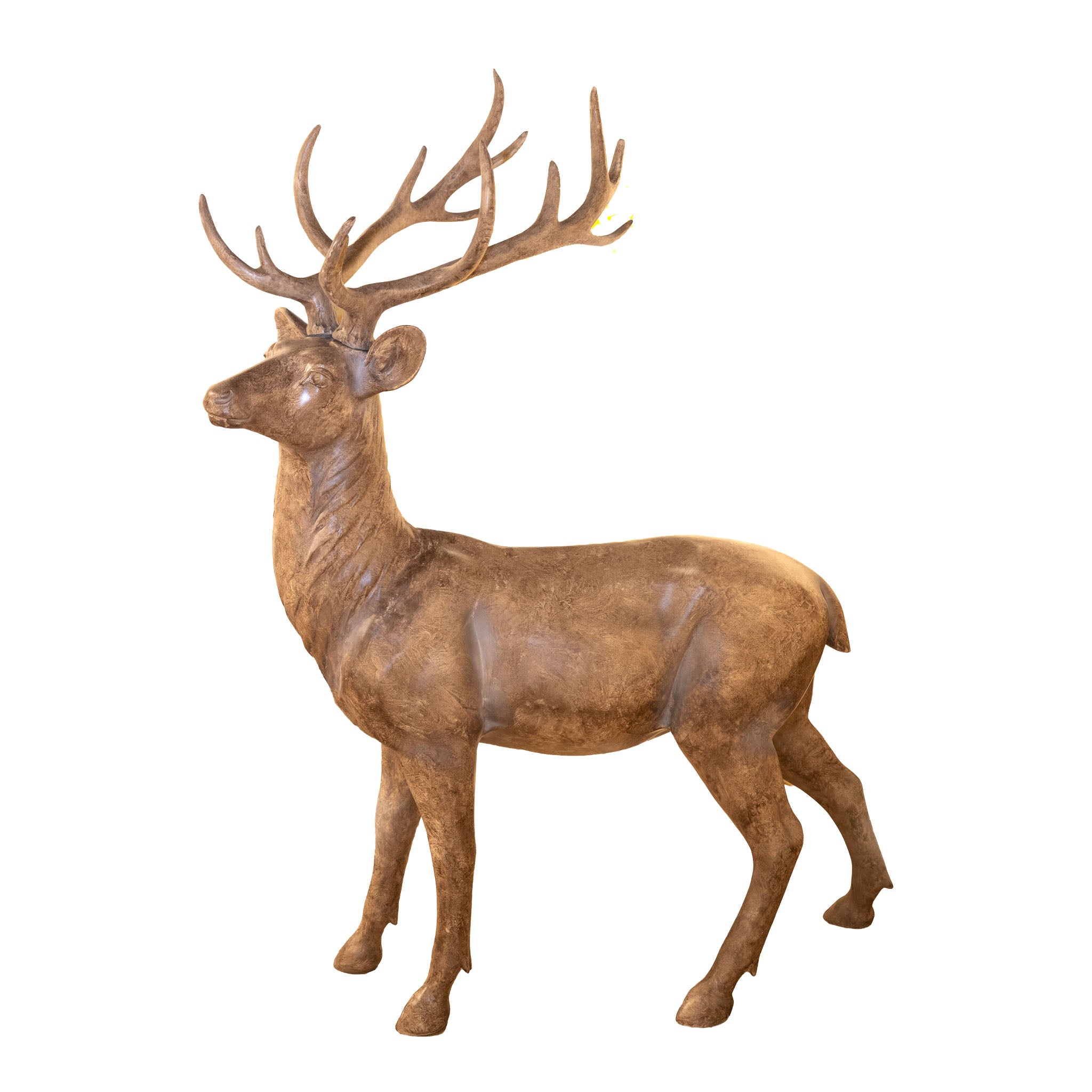 153cm Natural Standing Deer - Seasonal Decor