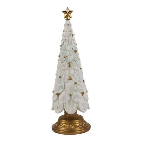 30cm Ivory Tree Gold Berries - Seasonal Decor