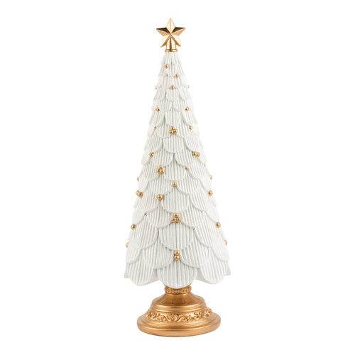 38cm Ivory Tree Gold Berries - Seasonal Decor