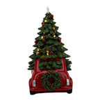 30cm Red Car Christmas Tree LED Star - Seasonal Decor