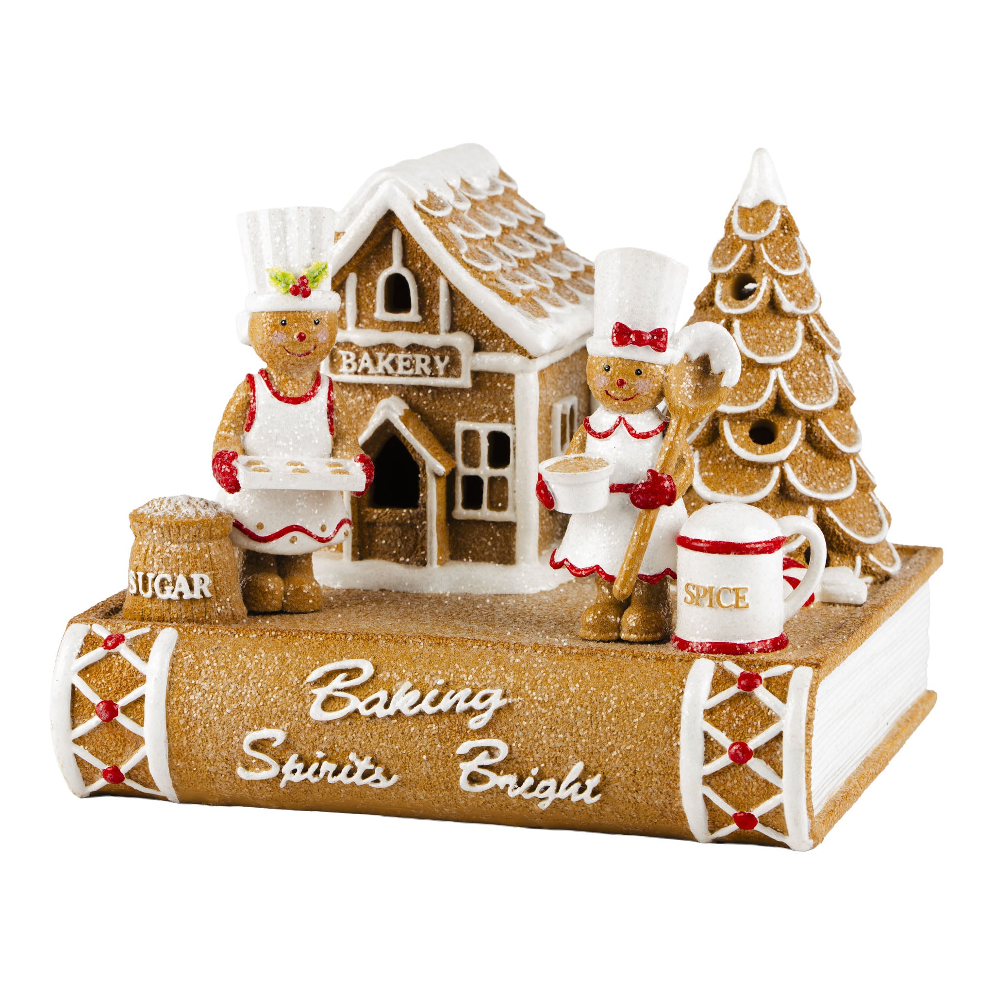 45cm Gingerbread Baking Book Decor - Seasonal Decor