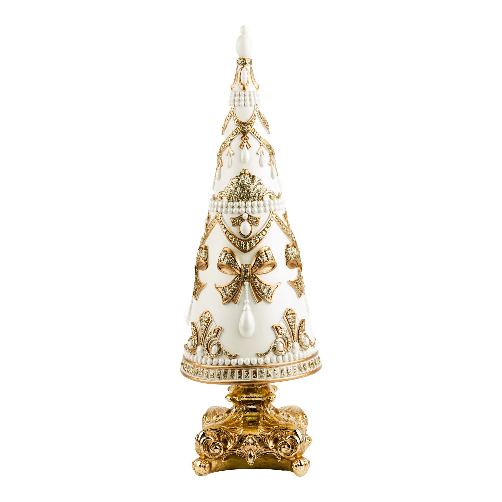 40cm Ivory Versailles Christmas Tree - Seasonal Decor