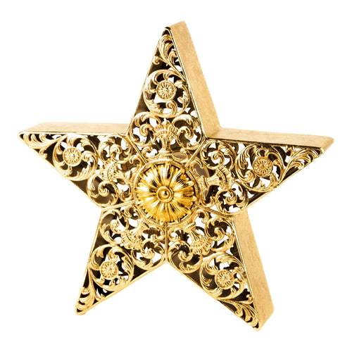 60cm Gold LED Star Lantern - Seasonal Decor