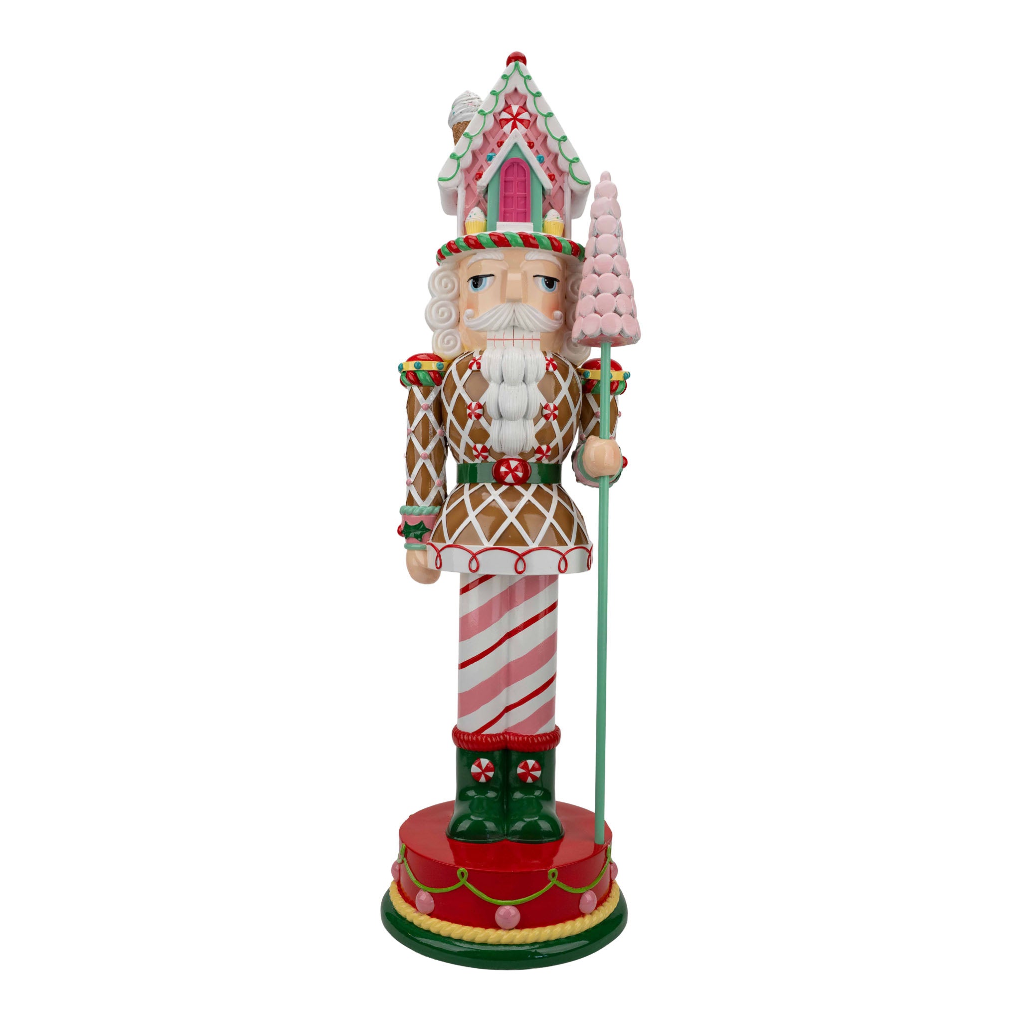 93cm Candy Gingerbread Nutcracker - Seasonal Decor