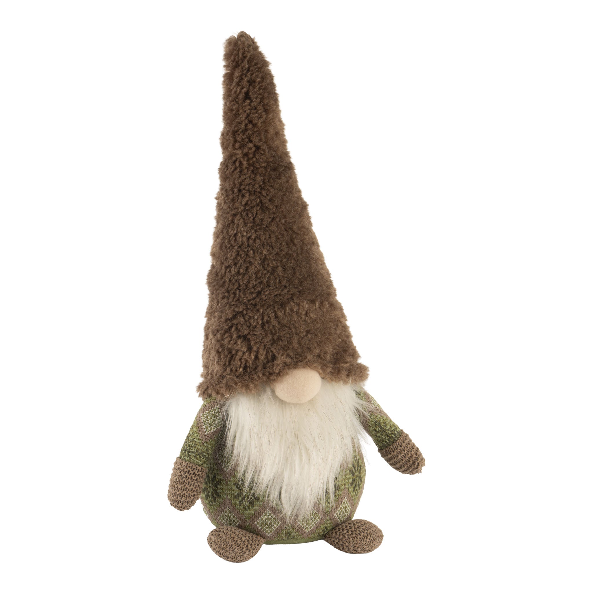 46cm Sitting Gnome Natural - Seasonal Decor