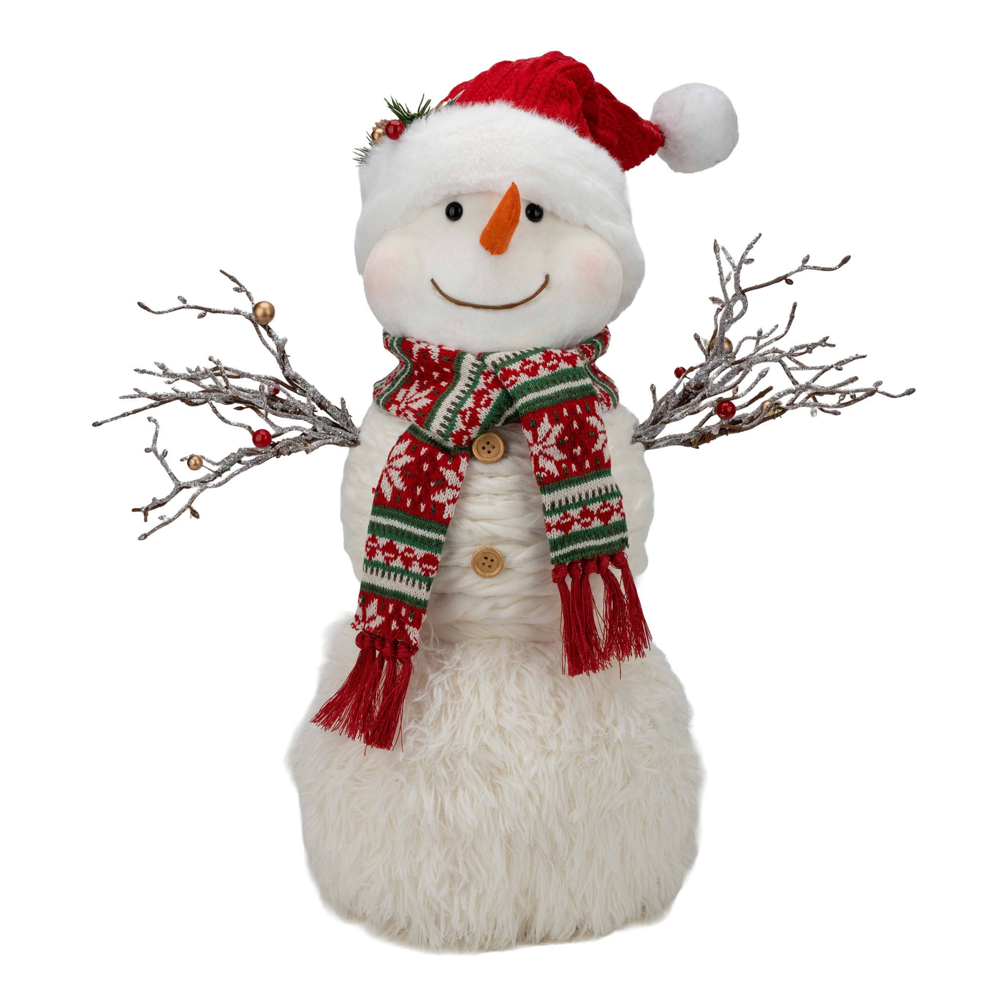 61cm Traditional Snowman - Seasonal Decor