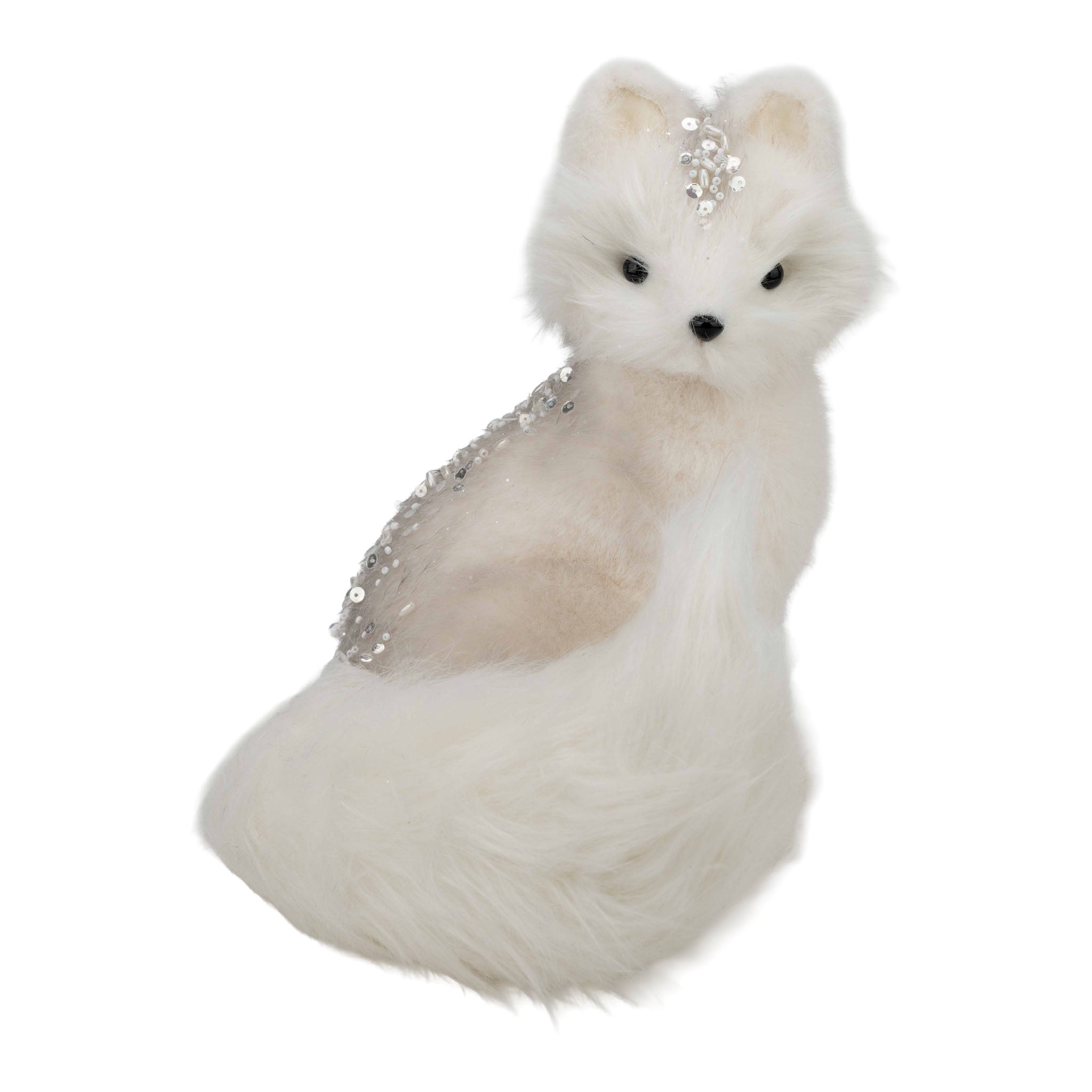 28cm Sitting Fox - Seasonal Decor