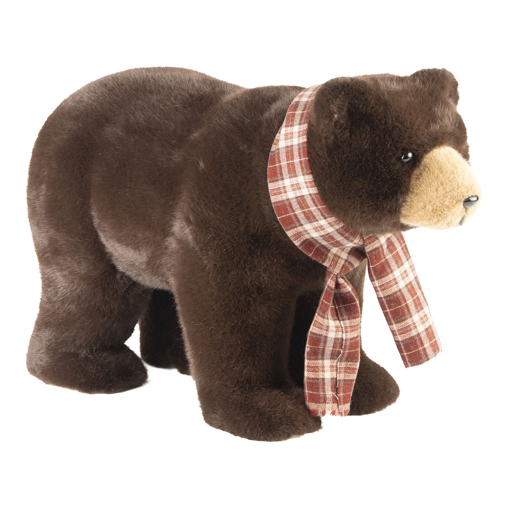 37cm Brown Bear Walking - Seasonal Decor