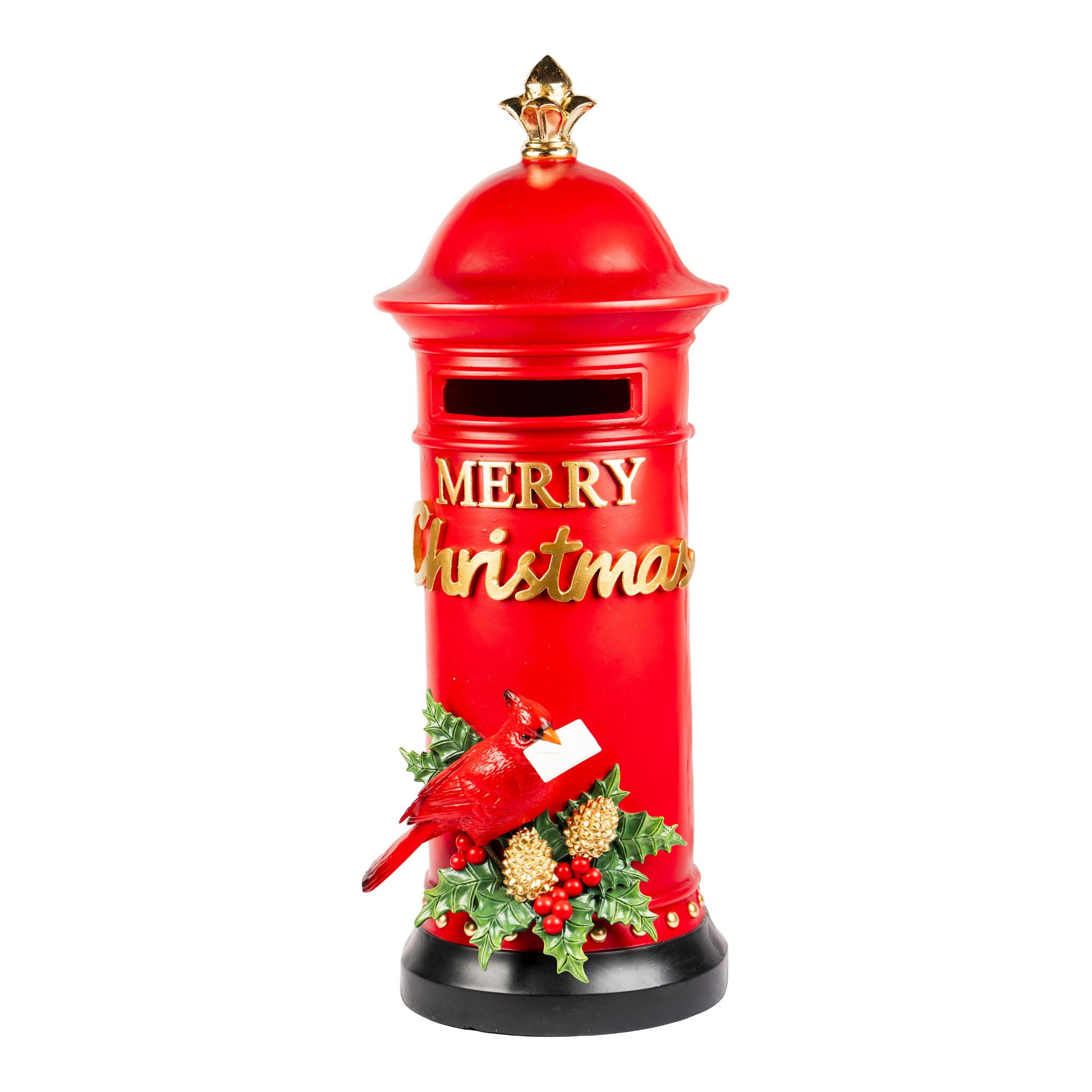 81cm Red Cardinal Mail Box - Seasonal Decor