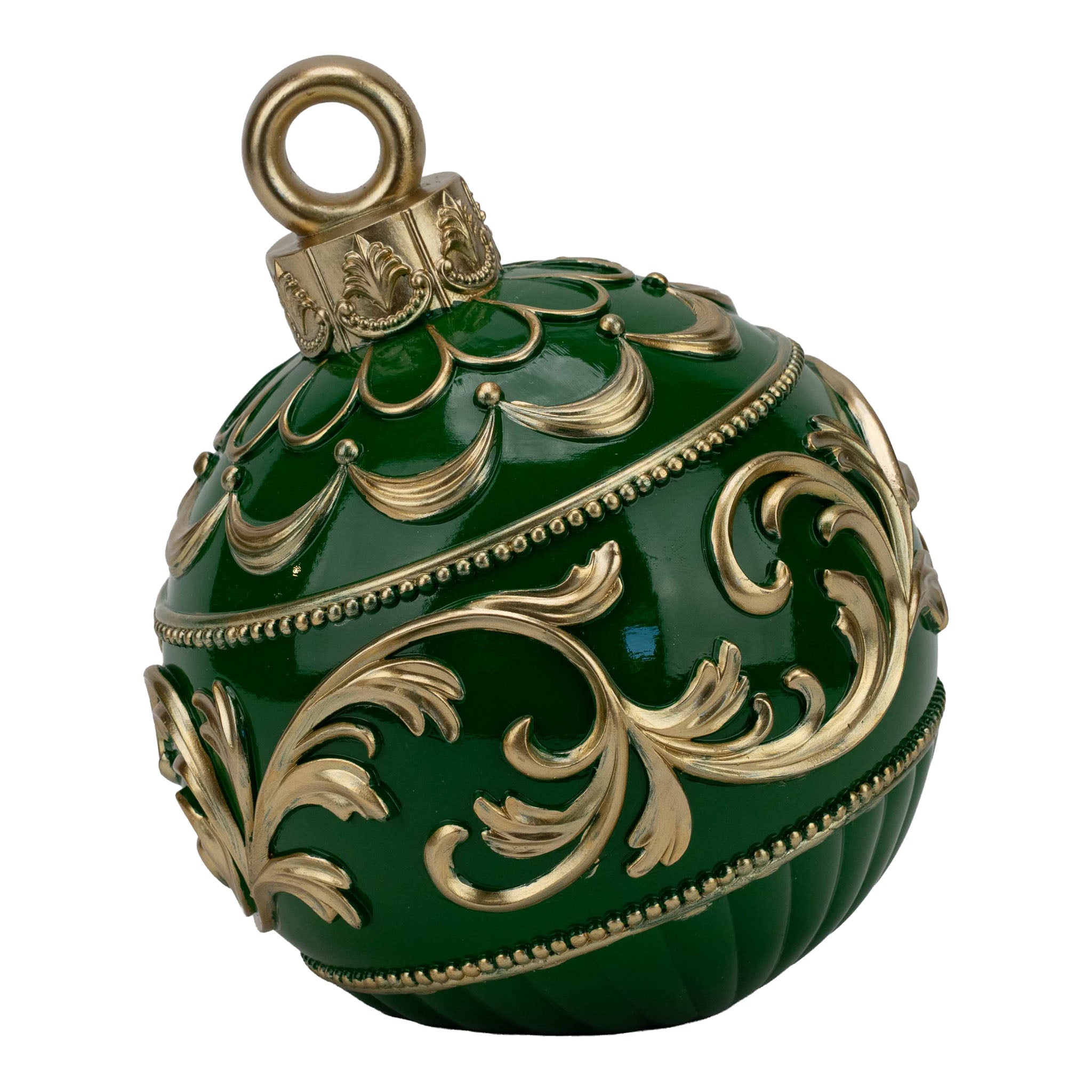 23cm Green Ball Decor - Seasonal Decor