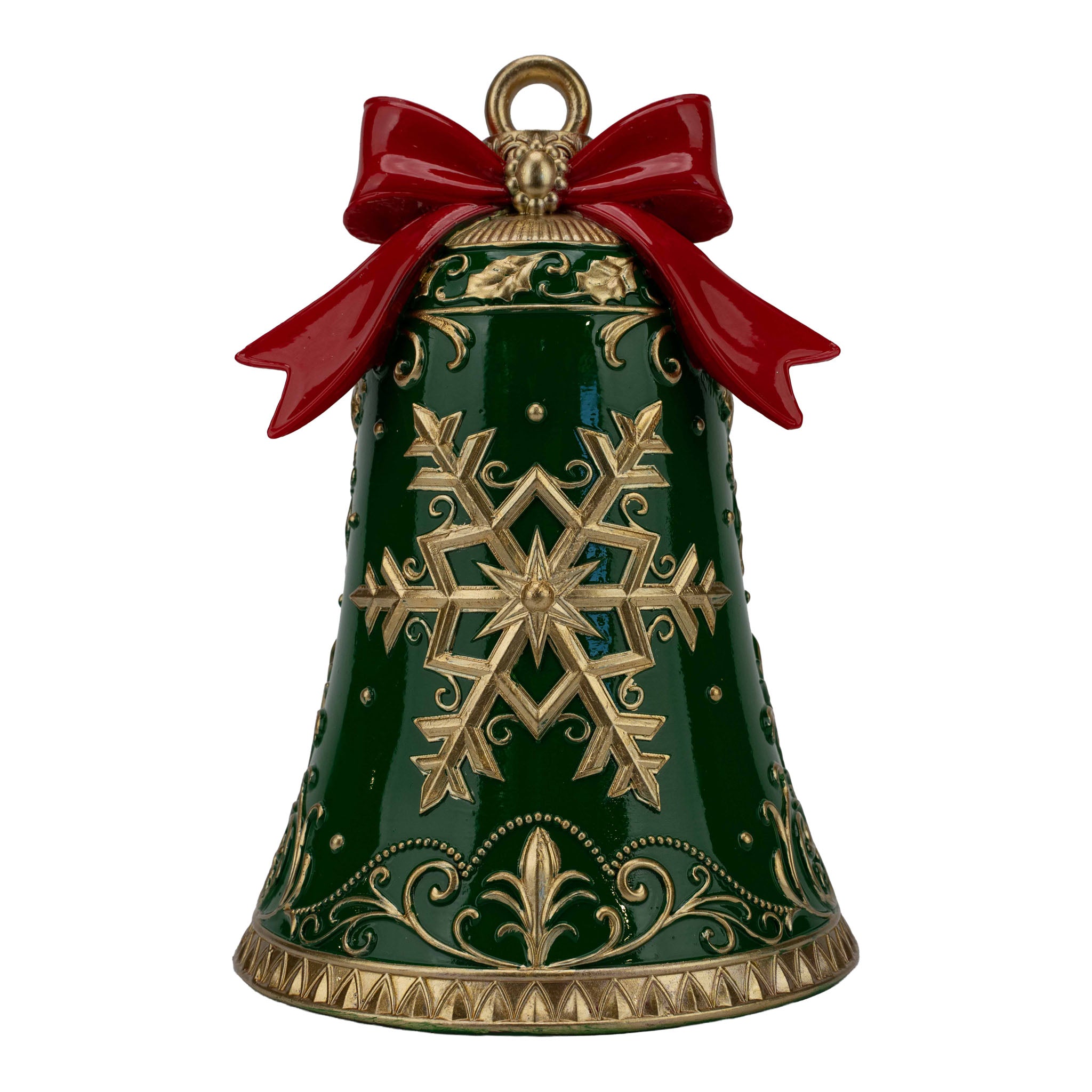 25cm Green Bell - Seasonal Decor