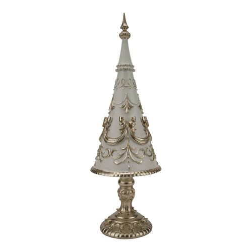 37cm Champagne Ivory Christmas Tree - Seasonal Decor