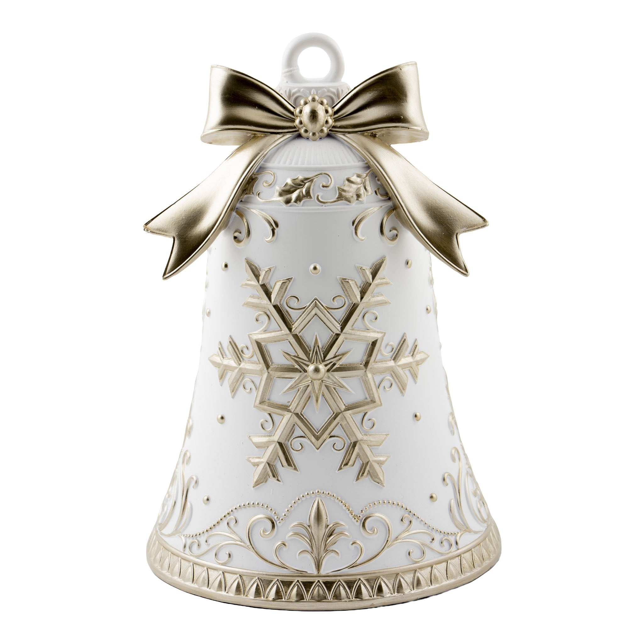 25cm Champagne Ivory Bell - Seasonal Decor