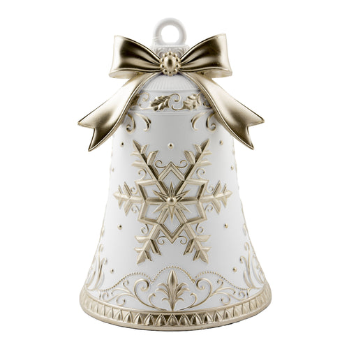 25cm Champagne Ivory Bell - Seasonal Decor