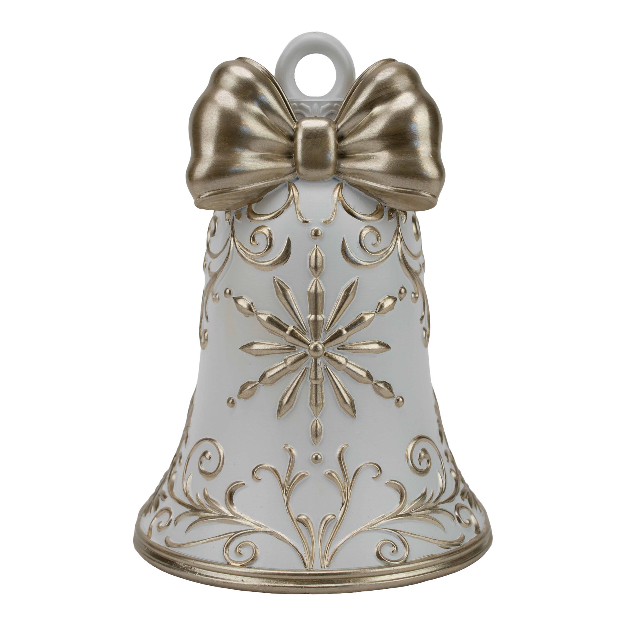 20cm Champagne Ivory Bell - Seasonal Decor