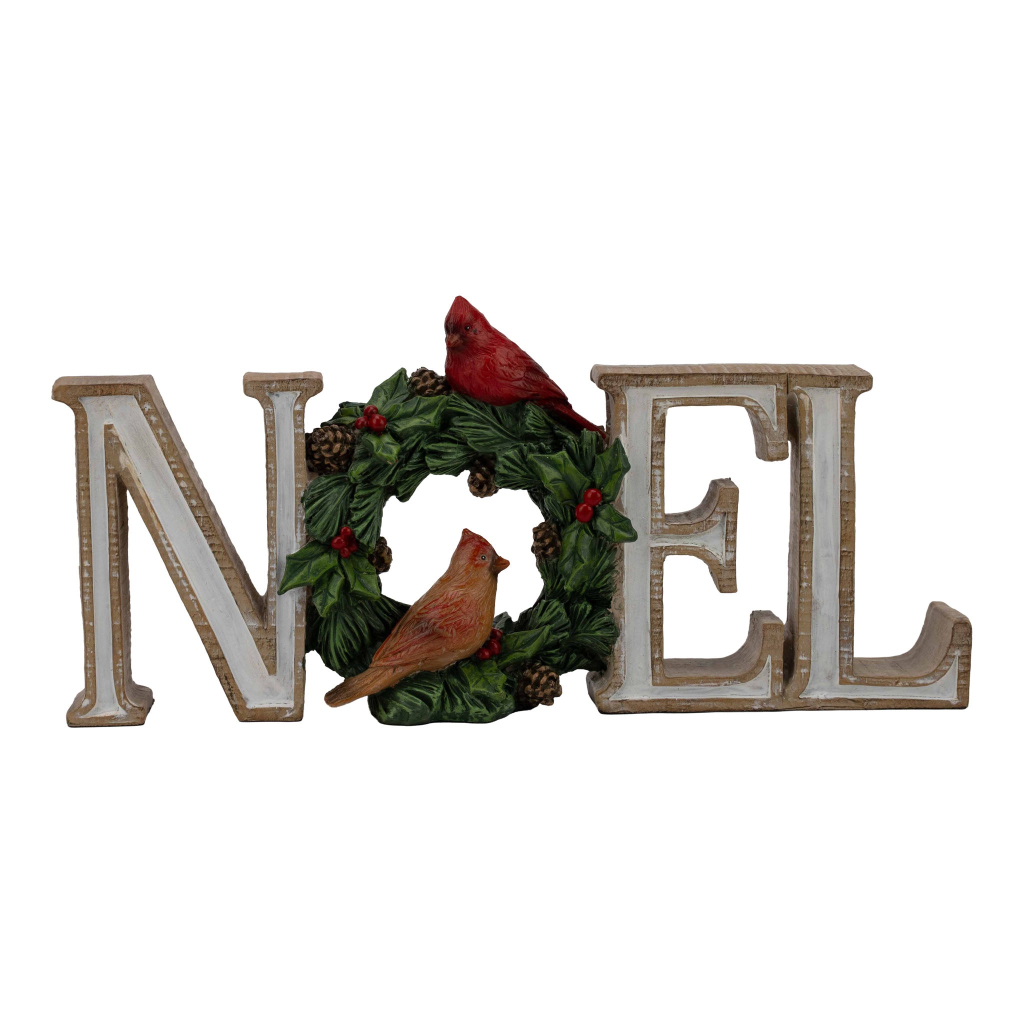 27cm Noel with Wreath Sign - Seasonal Decor