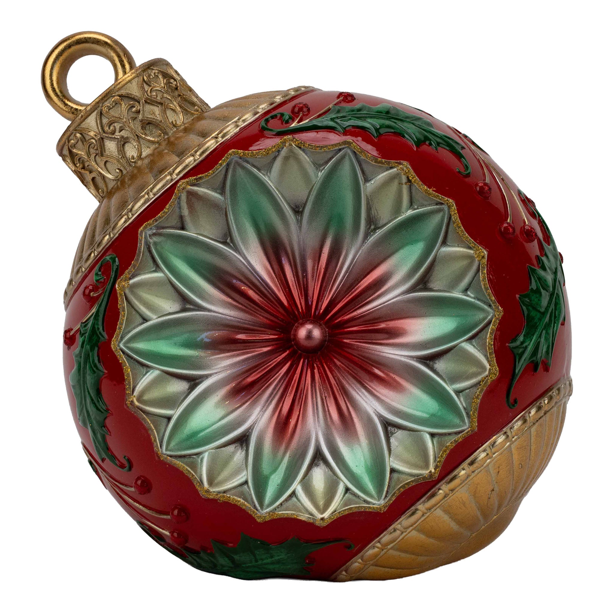 24cm Traditional Vintage Ball - Seasonal Decor