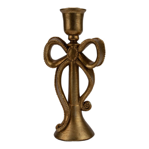 21cm Gold Candle Holder - Seasonal Decor