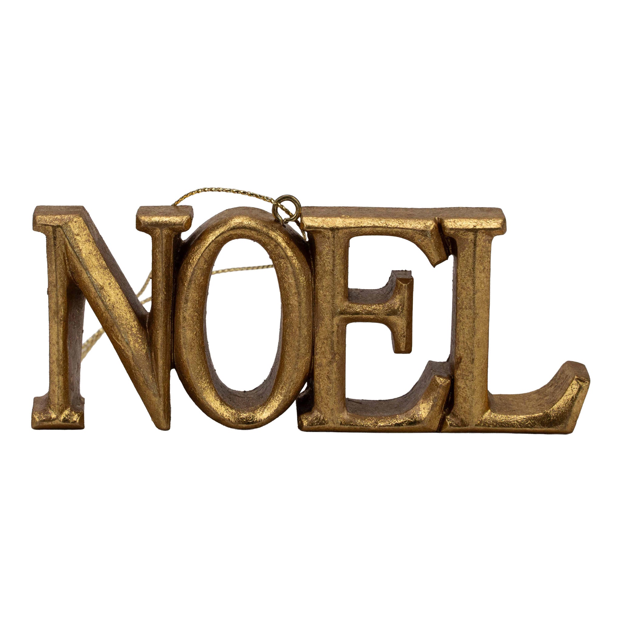 12cm Gold Noel Hanging - Seasonal Decor