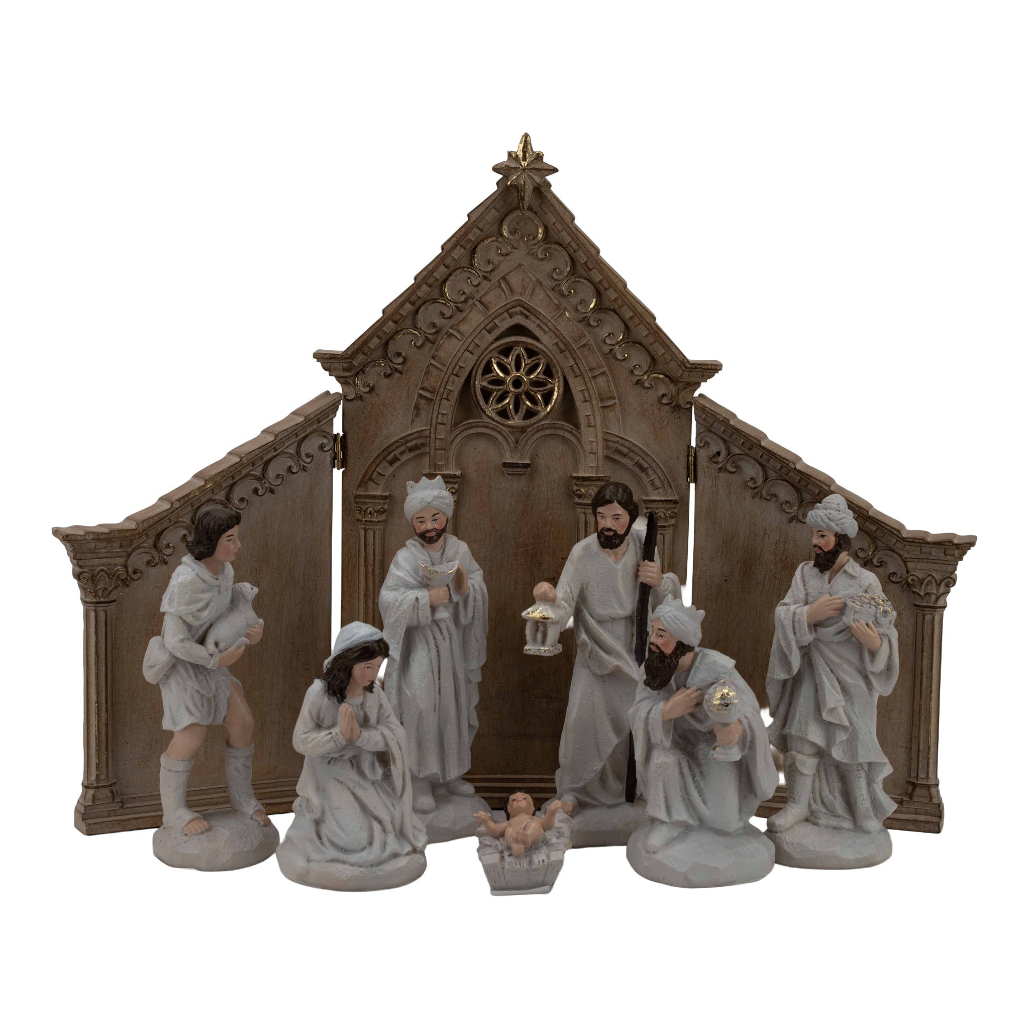42cm 8 Piece Nativity Scene - Seasonal Decor