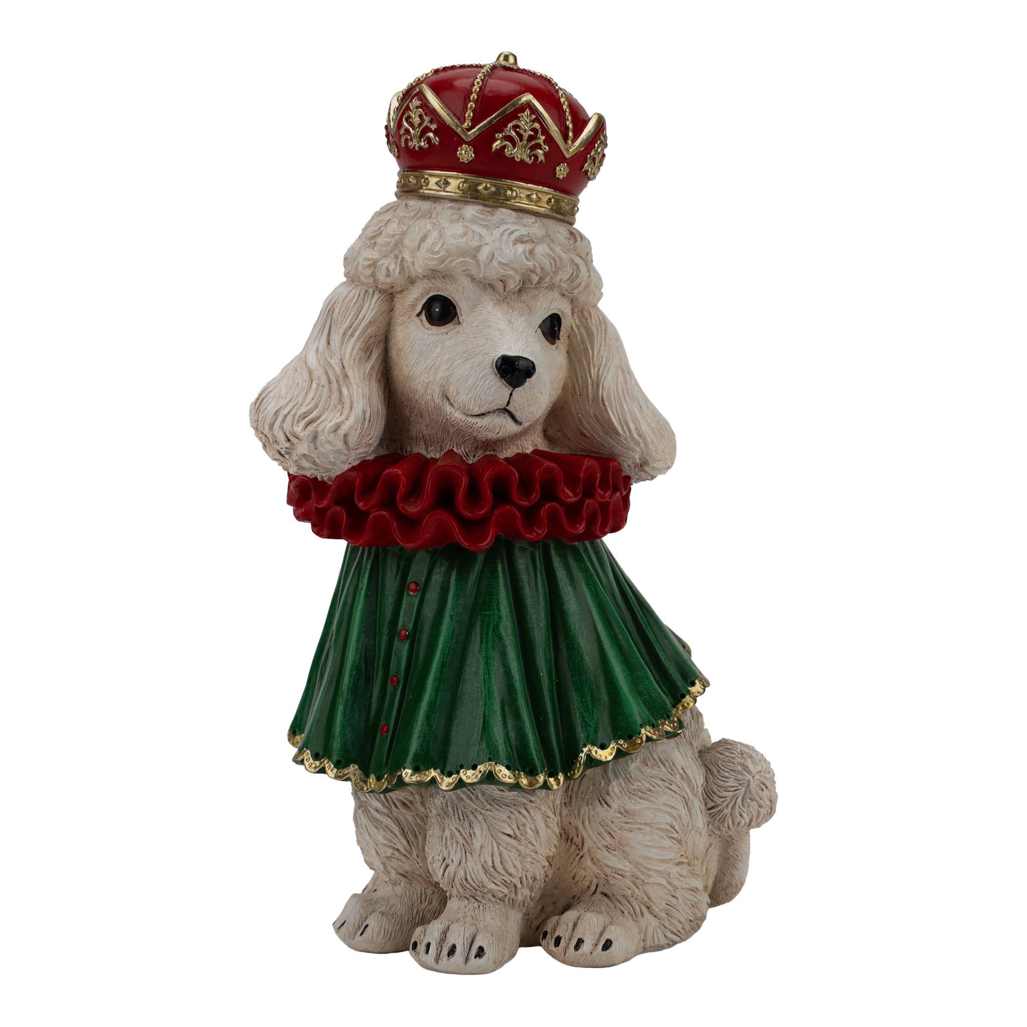 25cm Festive Poodle - Seasonal Decor