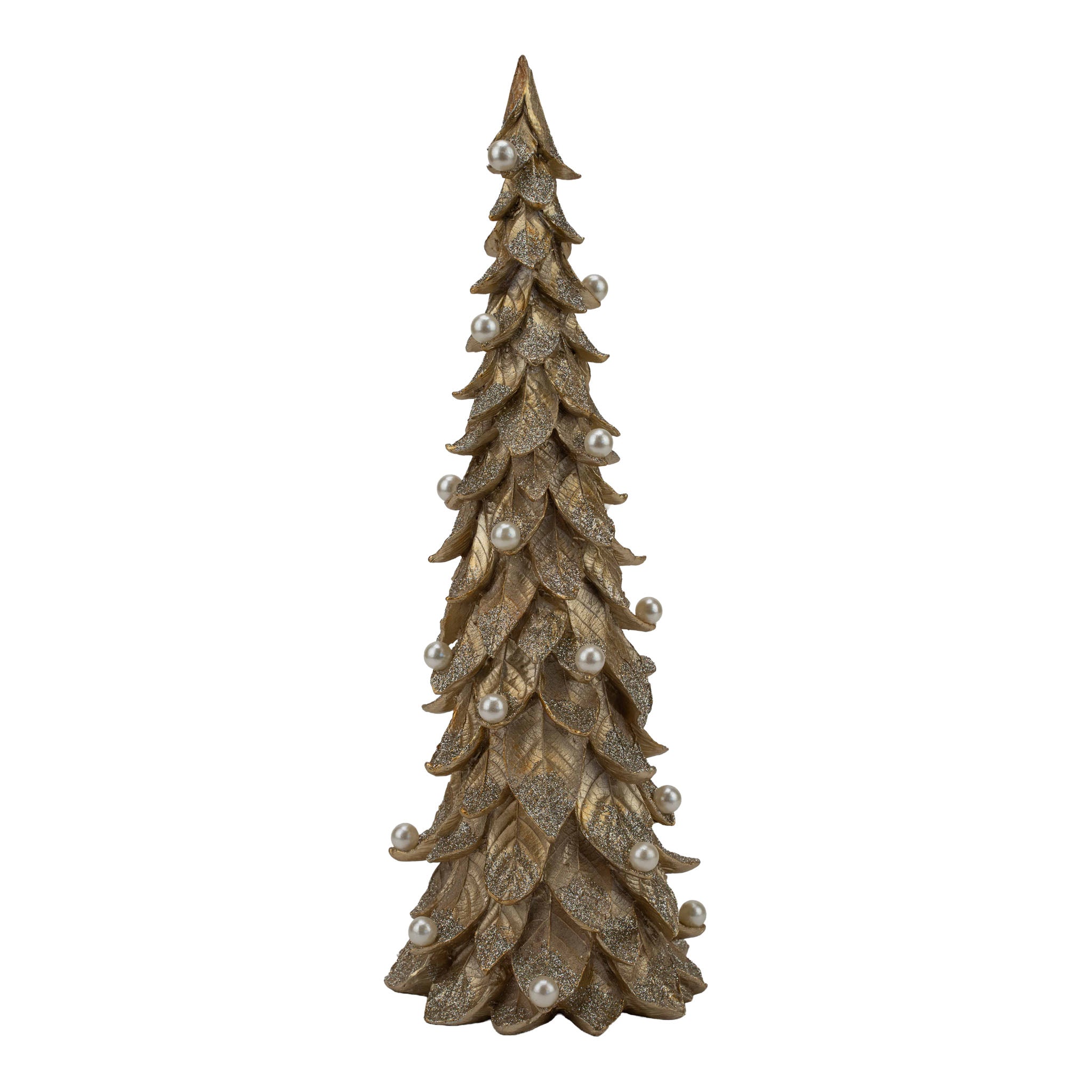 38cm Gold Leaf Tree - Seasonal Decor