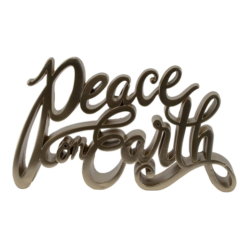 20cm Peace on Earth Sign - Seasonal Decor