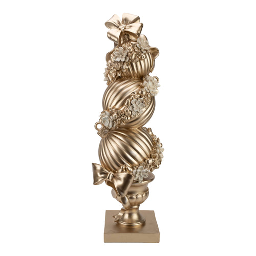 91cm Champagne Bauble Stack - Seasonal Decor