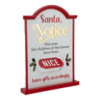 Naughty Notice Free Standing Sign - Seasonal Decor