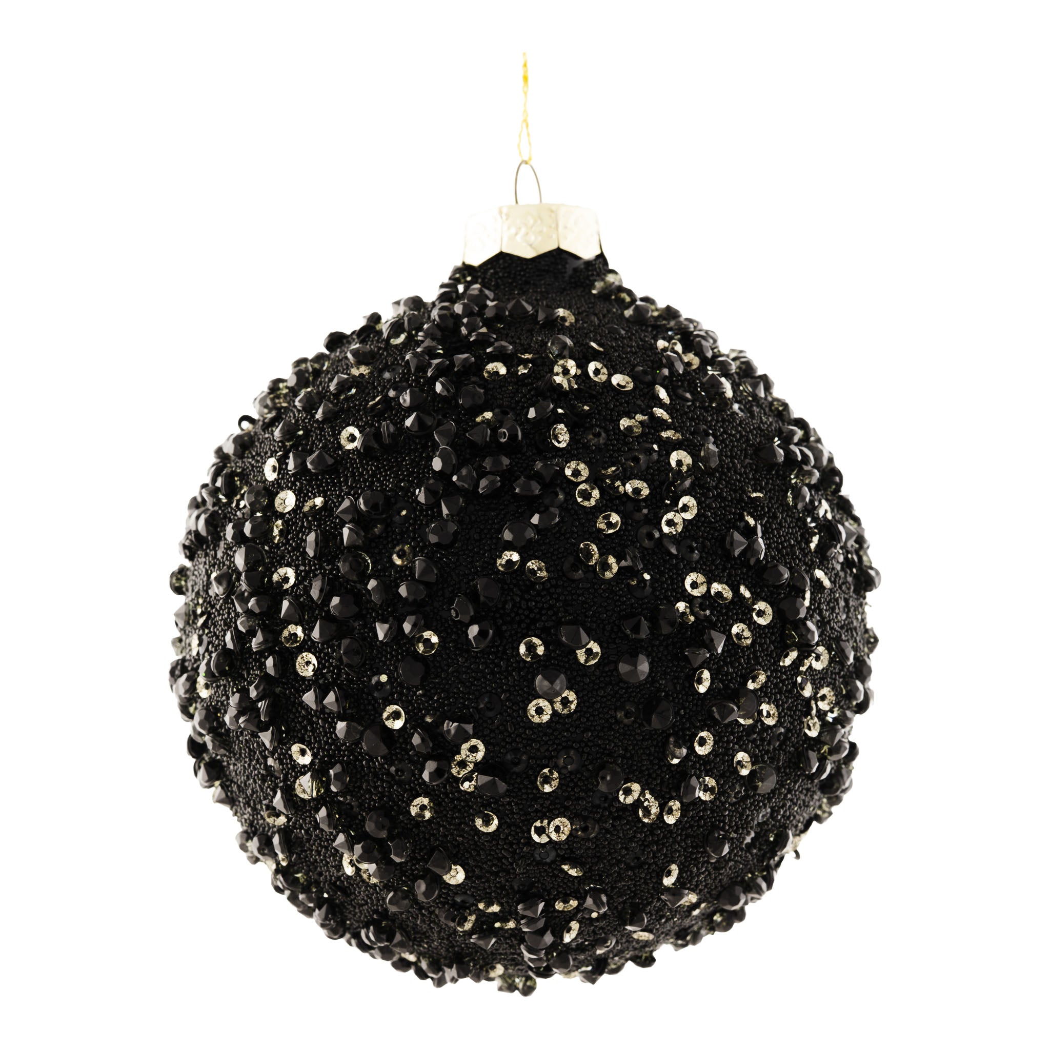 10cm Black Crystal Ball - Seasonal Decor