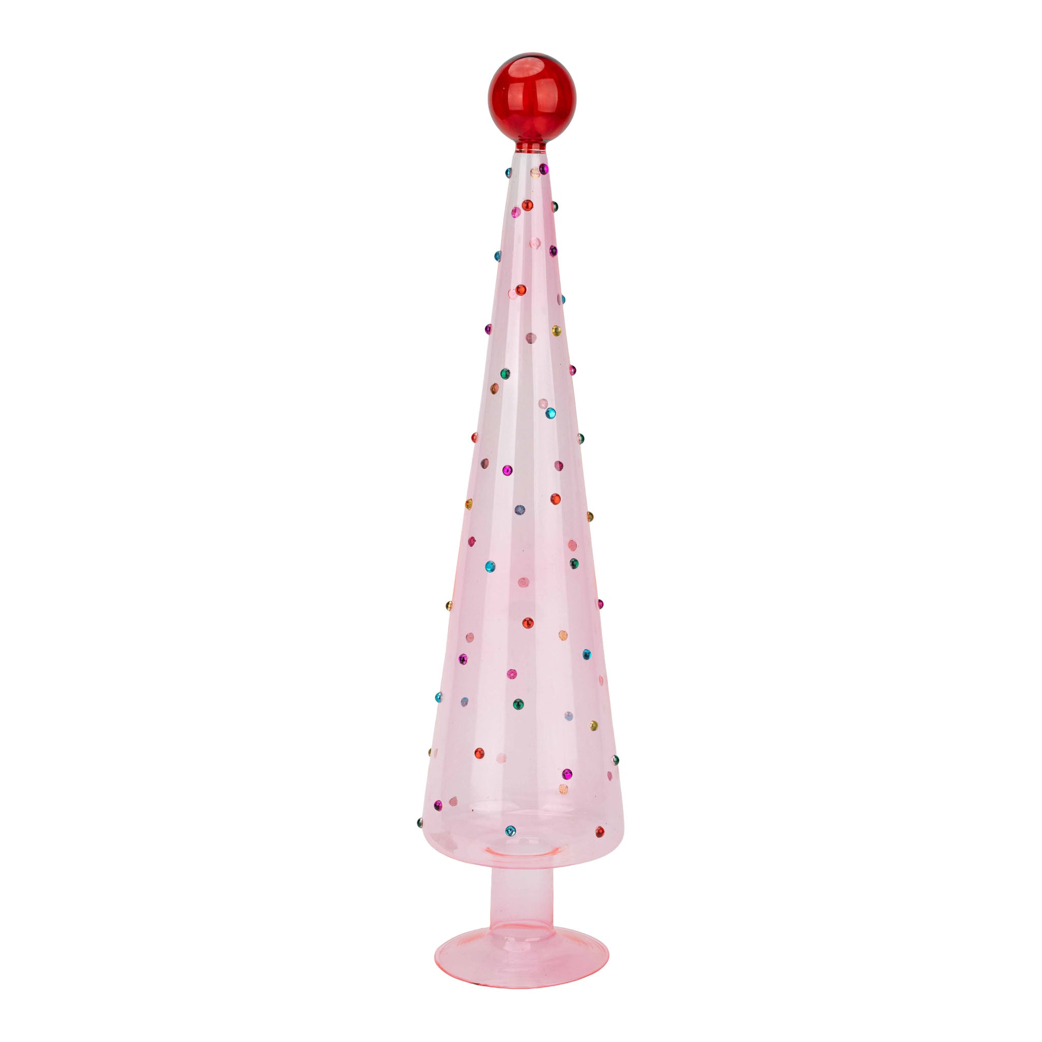 48cm Candy Glass Tree - Seasonal Decor
