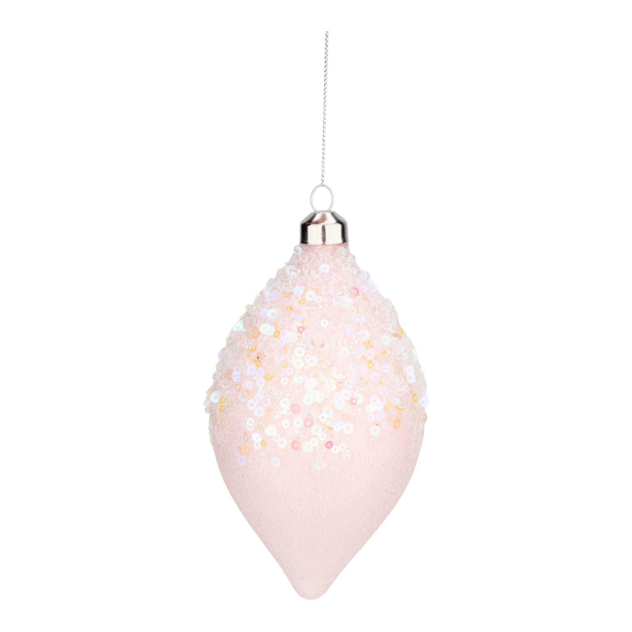 14cm Pink Drip Long Drop - Seasonal Decor