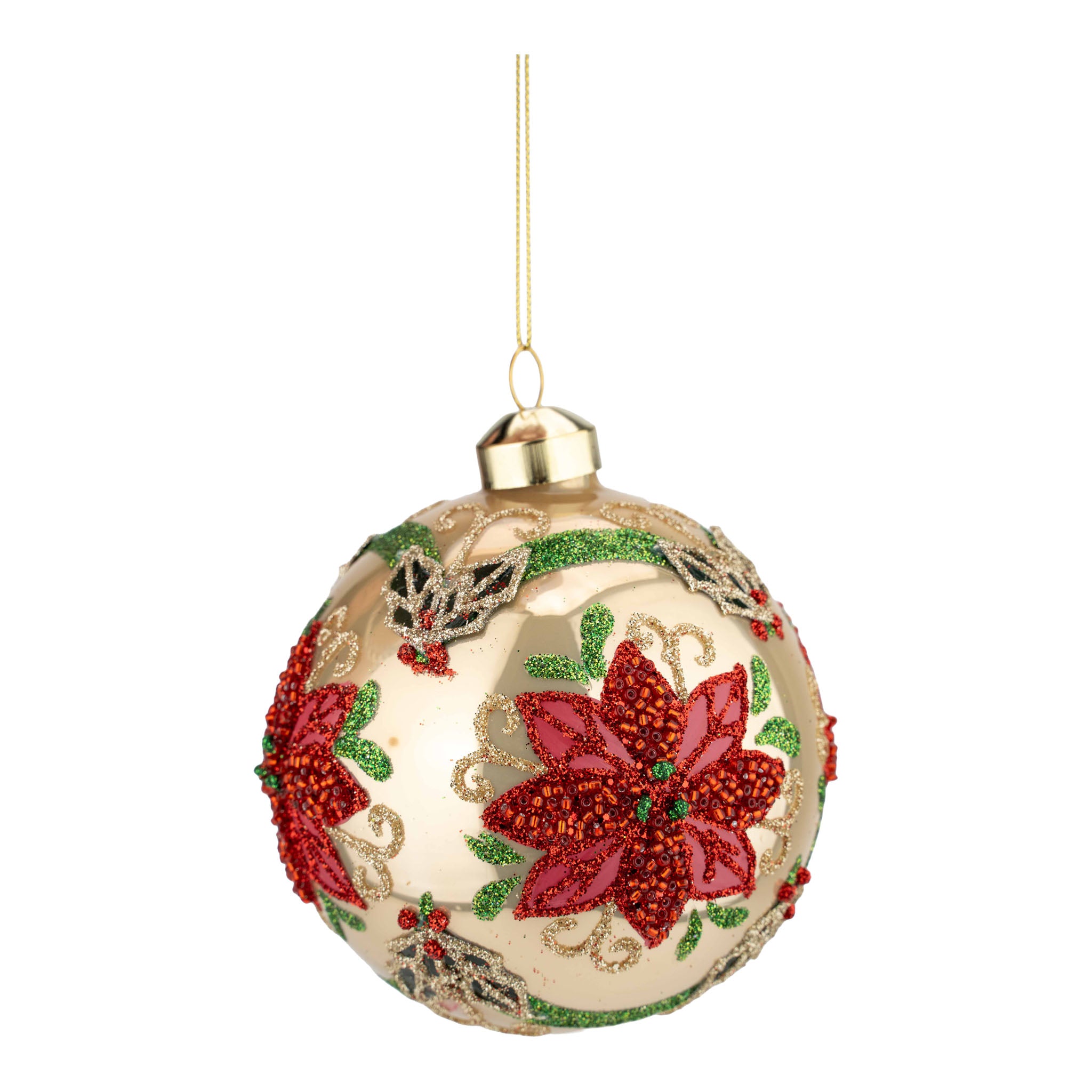 10cm Gold Traditional Ball - Seasonal Decor