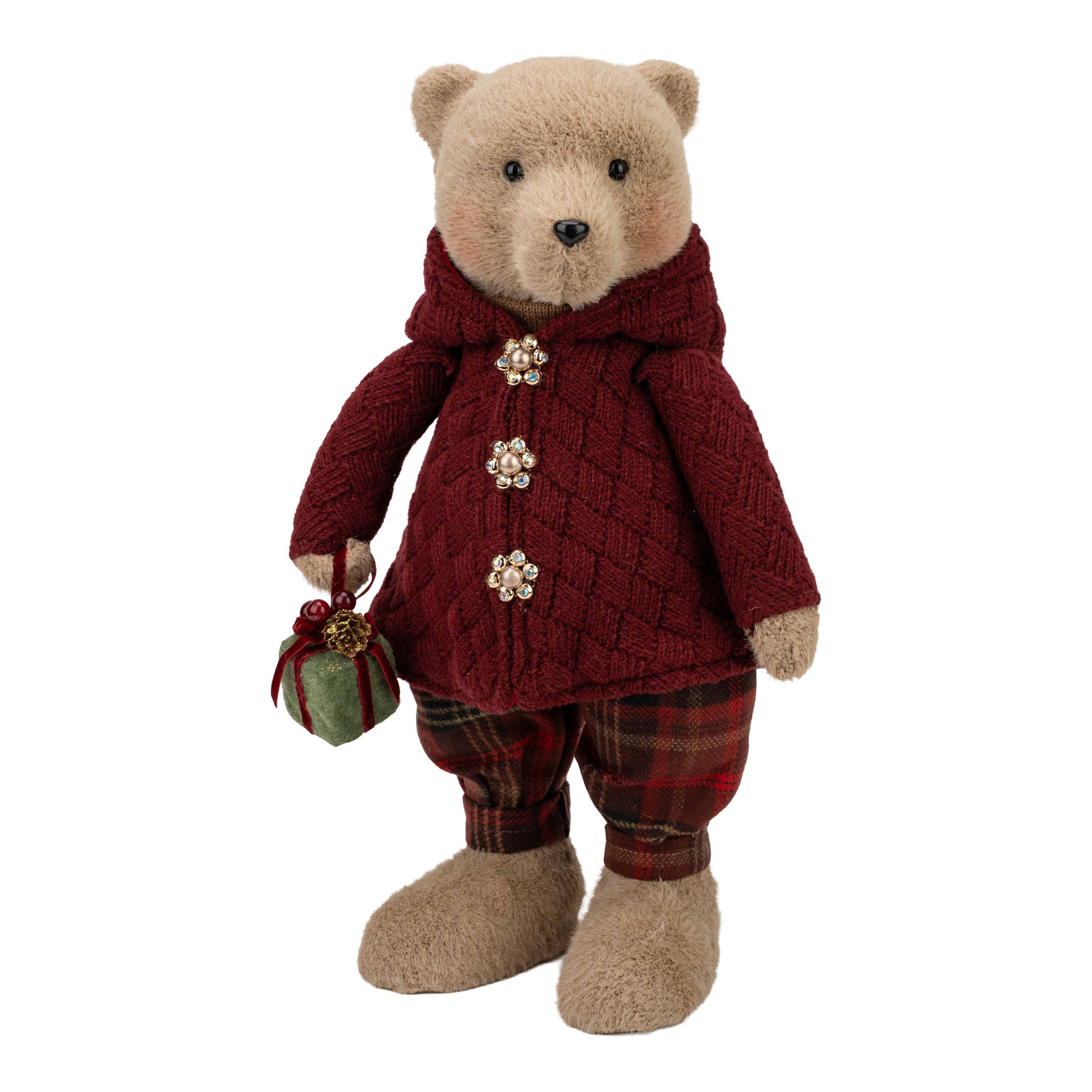 45cm Mr Christmas Bear - Seasonal Decor