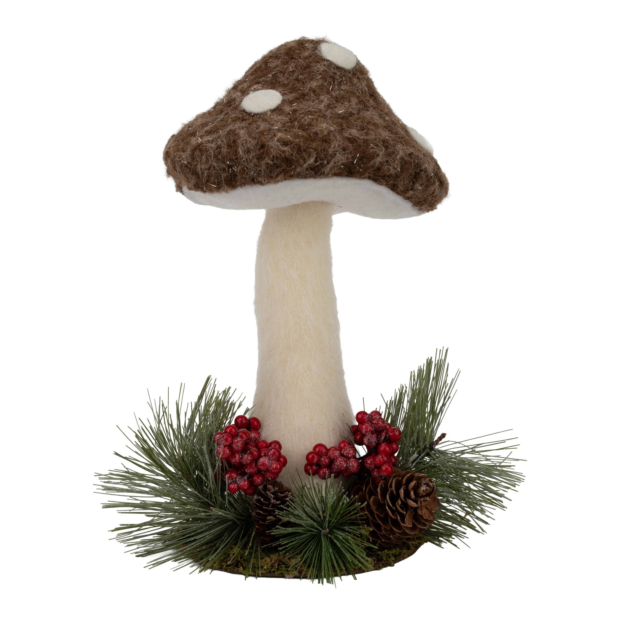 26cm Mushroom Red Berry - Seasonal Decor
