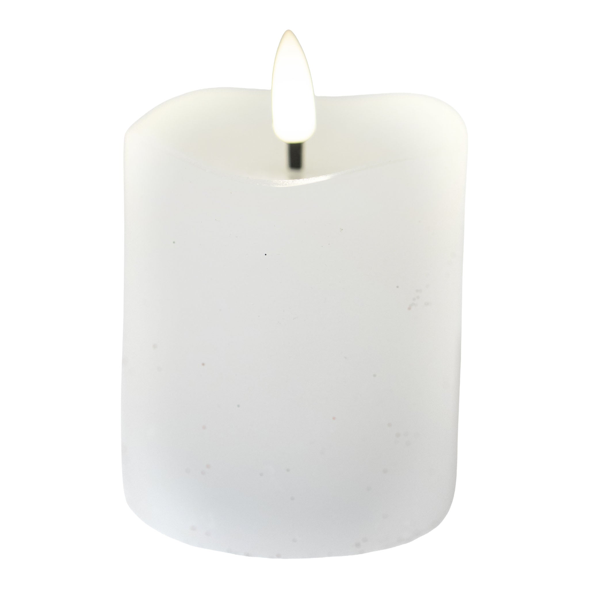 Aurelia 7.5cm D x 8.5cm H White LED Candle - Seasonal Decor