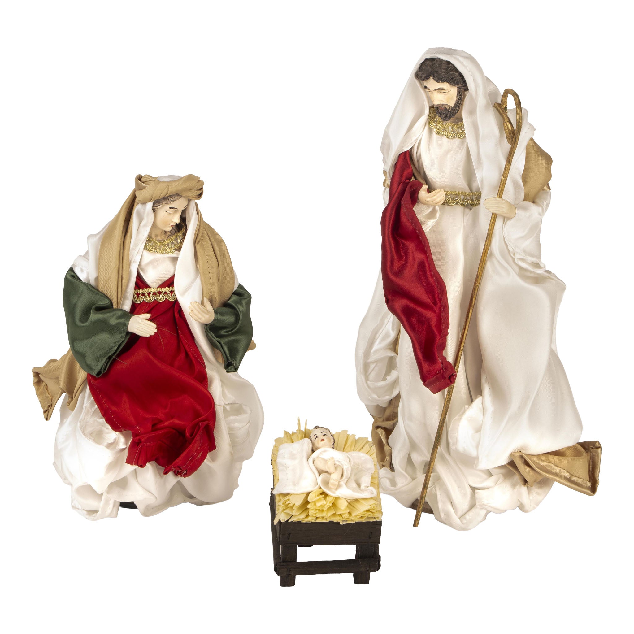 30cm Holy Family Red - Seasonal Decor