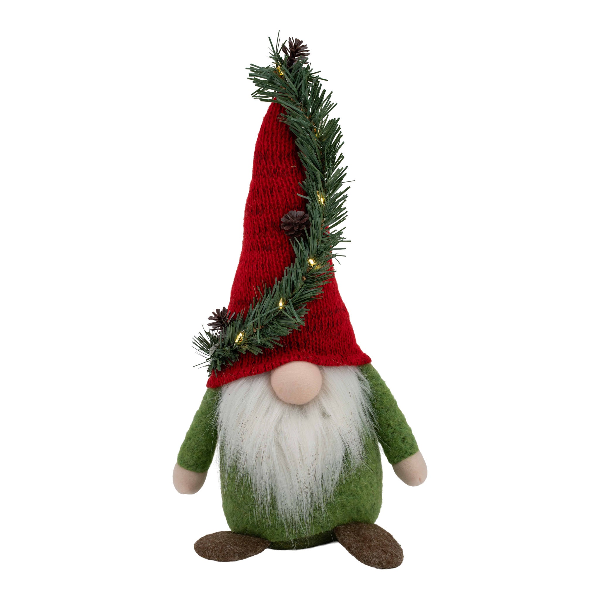 30cm Standing Gnome Red Green - Seasonal Decor