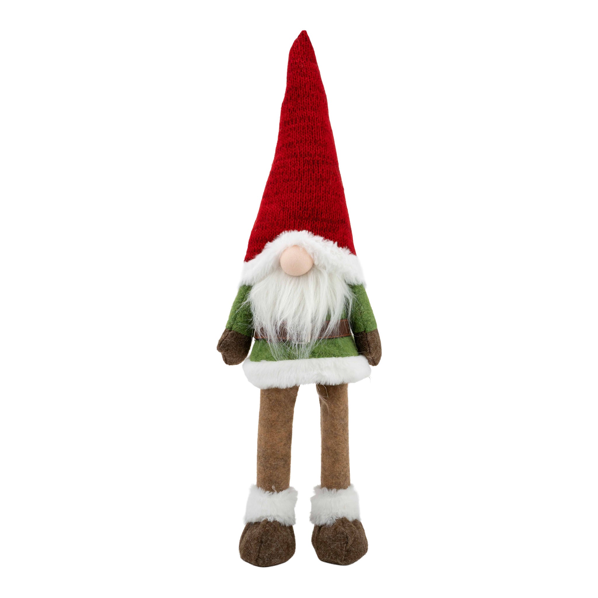 61cm Standing Gnome Red Green - Seasonal Decor