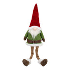 51cm Sitting Gnome Red Green - Seasonal Decor
