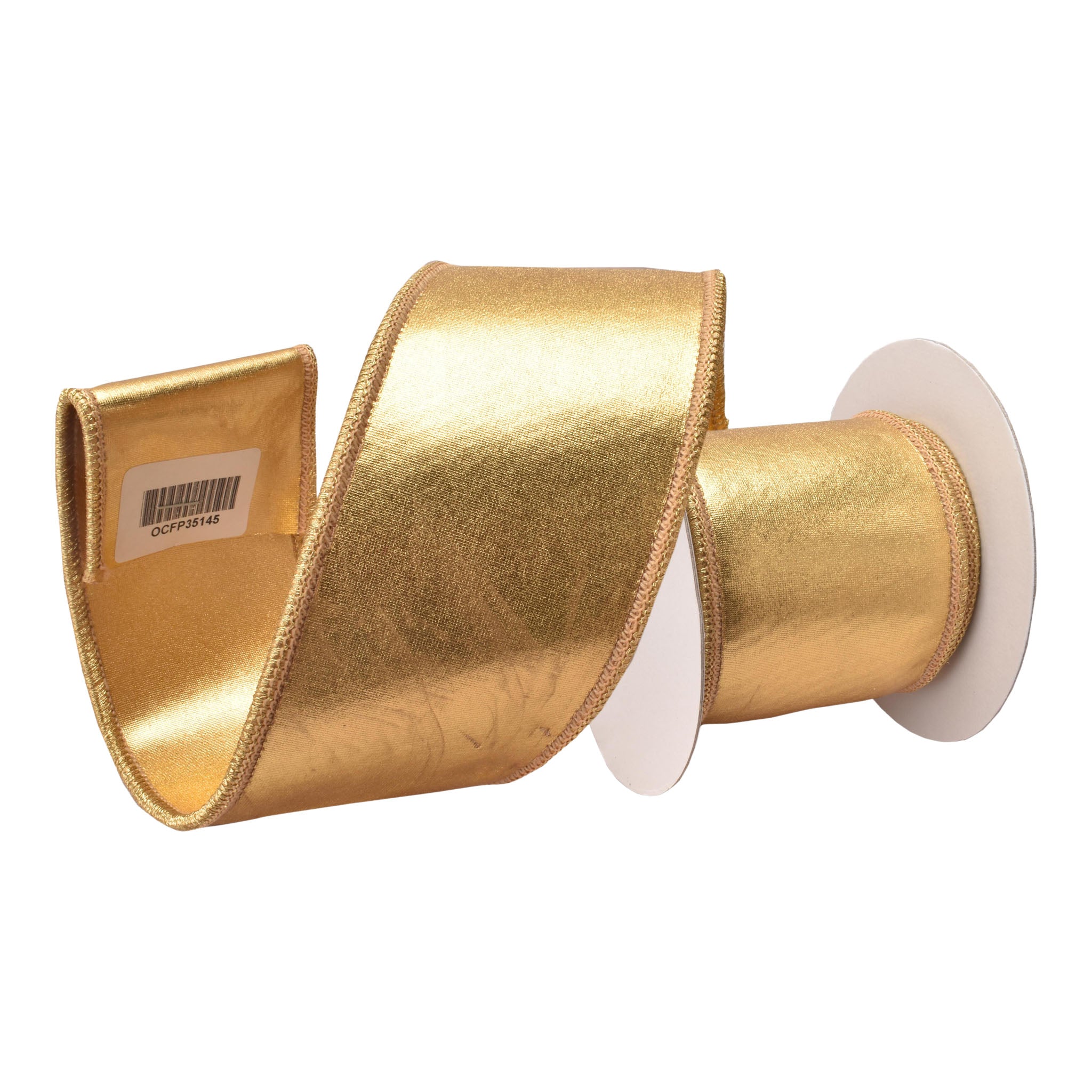 100mm Gold Shiny Ribbon 9.14 Mts L - Seasonal Decor