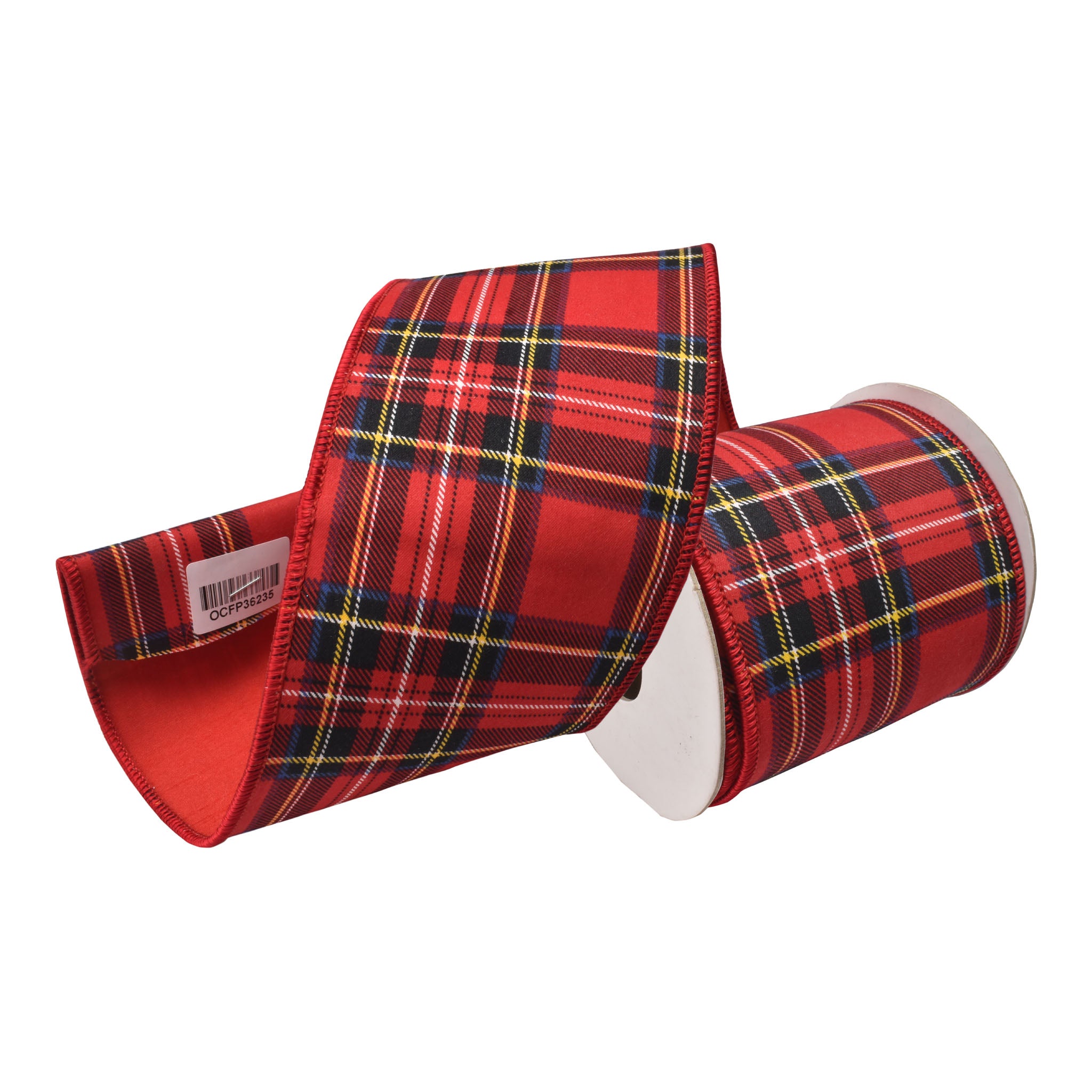 100mm Red Tartan Ribbon 9.14 Mts L - Seasonal Decor
