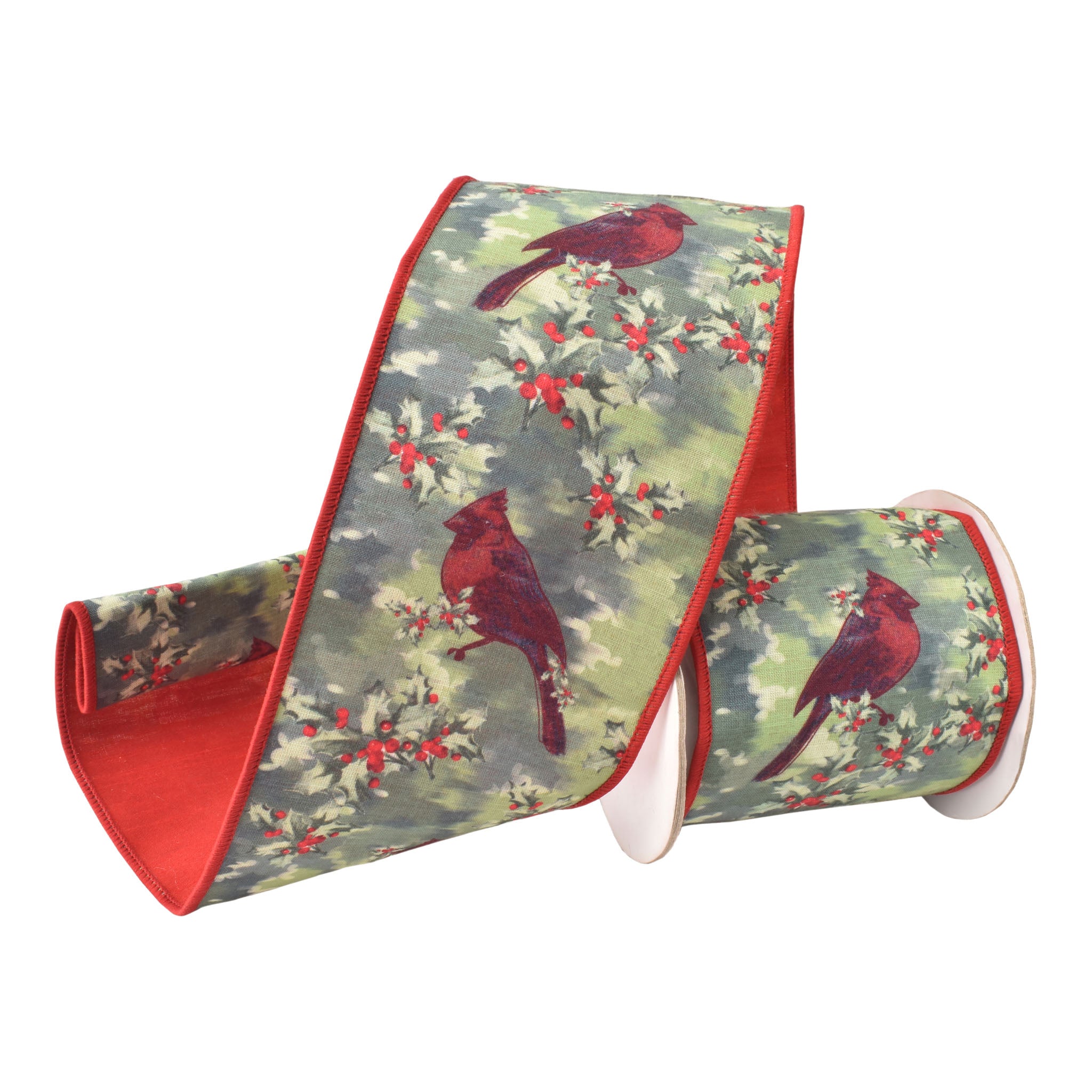 100mm Red Cardinal Ribbon 9.14 Mts L - Seasonal Decor