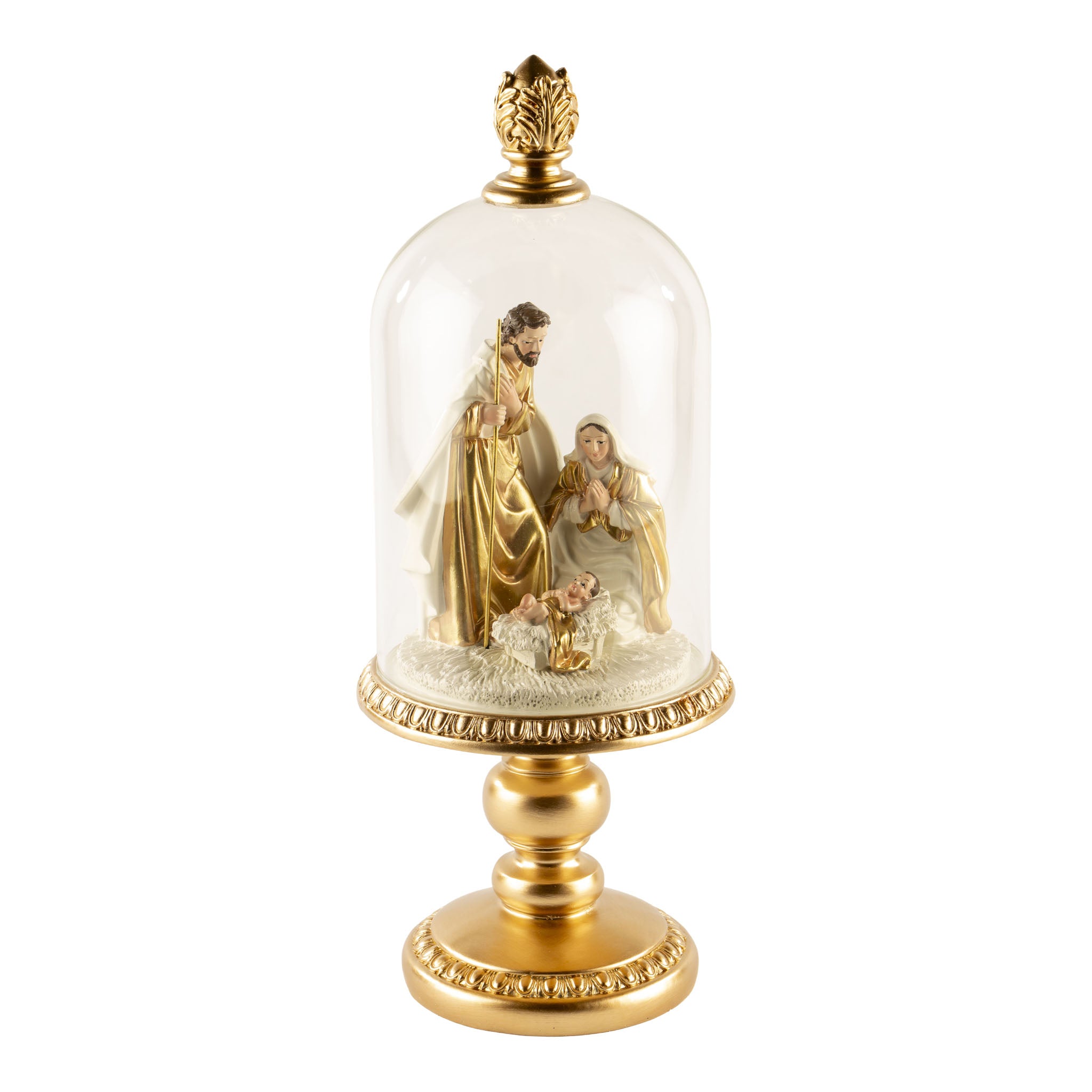 Holy Family Dome Gold - Seasonal Decor