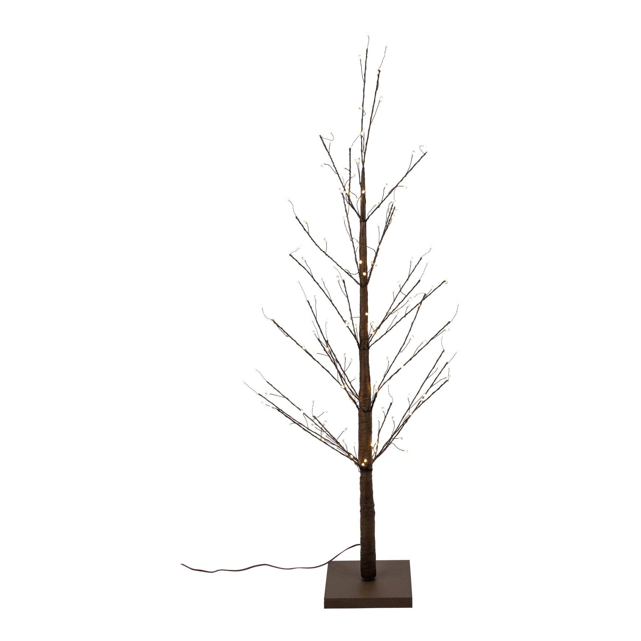 90cm Brown LED Tree 140 Lights - Seasonal Decor